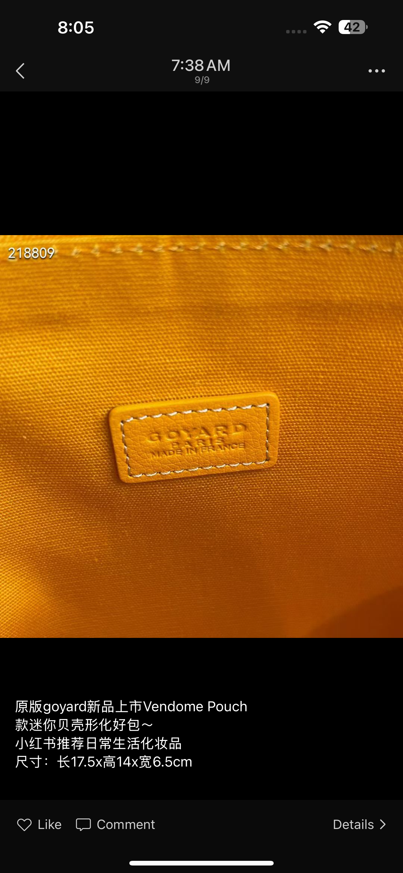 G*yard Vendome Pouch
Mini shell-shaped bag