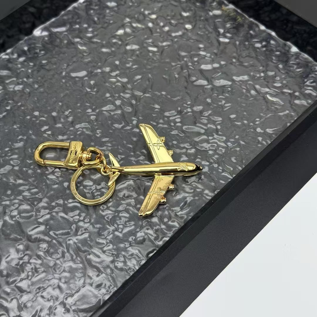Lv Famous Plane Keychain