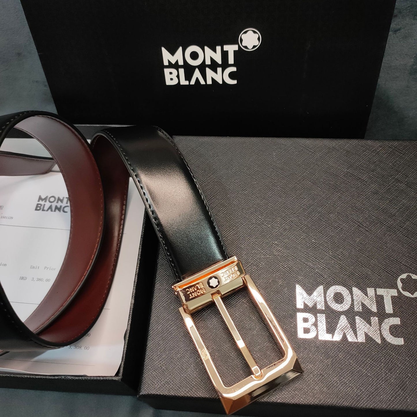 M*nt Blanc Belt ( 2 Buckle Shades )