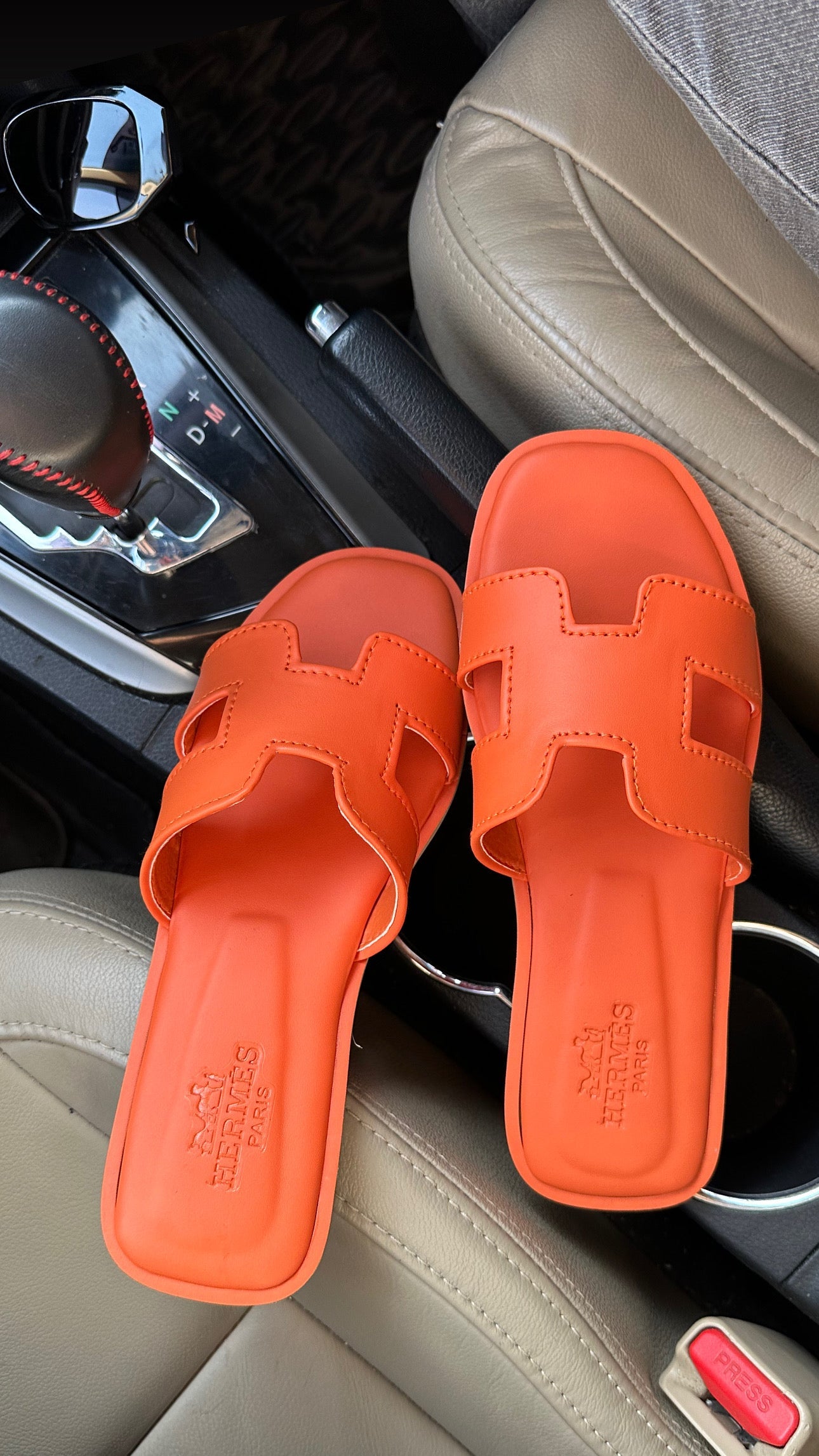H*rmes Slipper orange