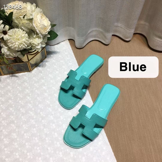 H*rmes Slipper in Blue