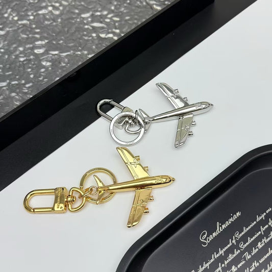 Lv Famous Plane Keychain