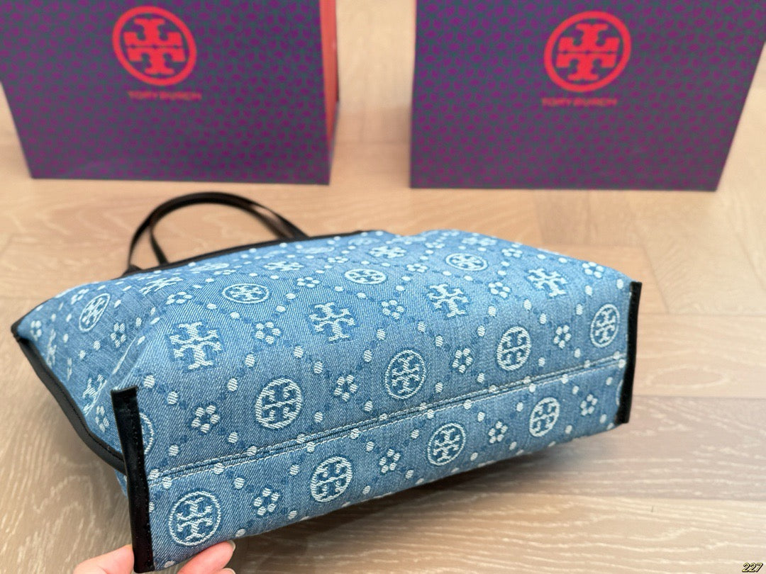 T Burch Tote Bag ( 2 Sizes & 4 Shades )