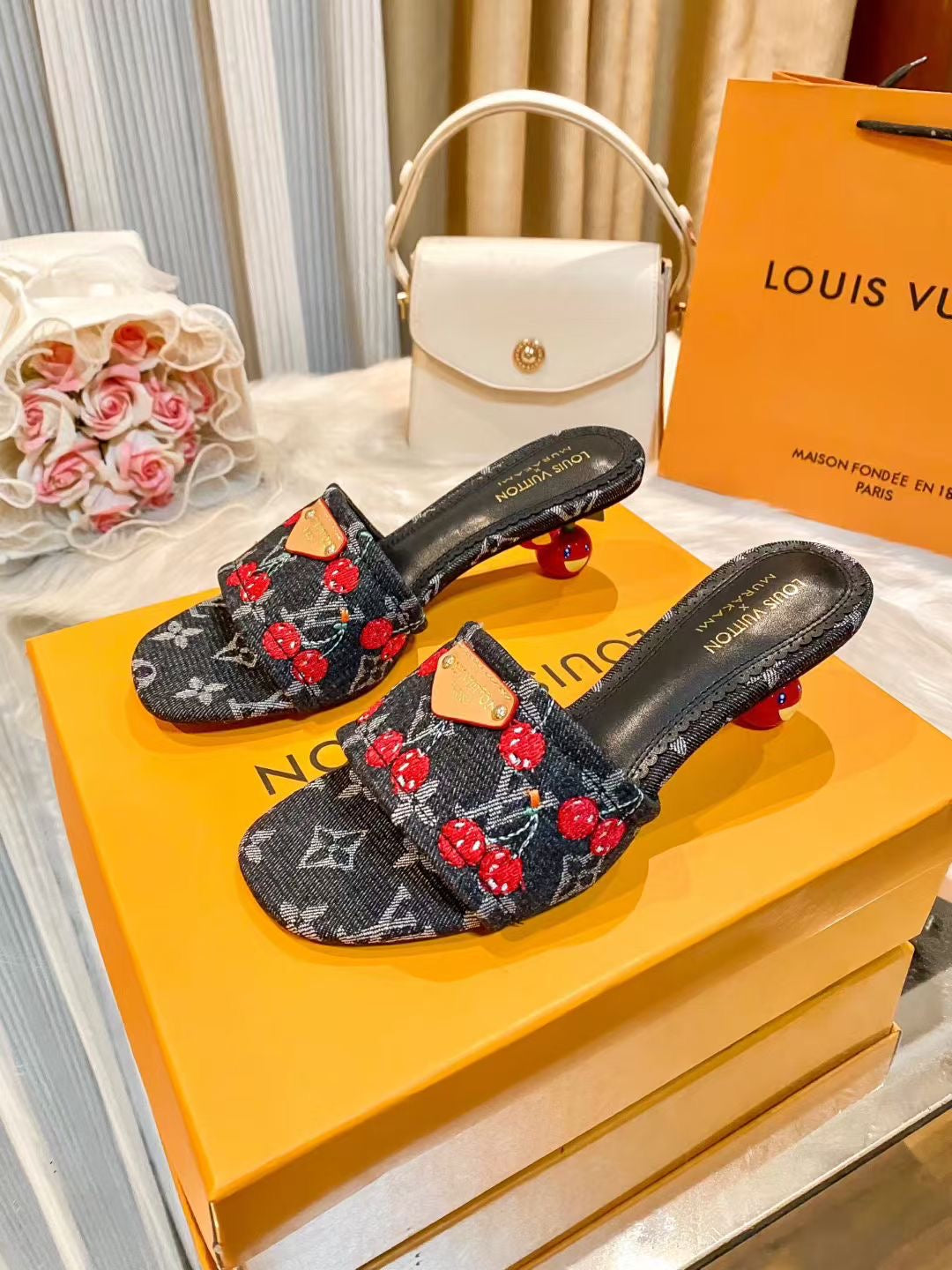 Lv Cherry Heels