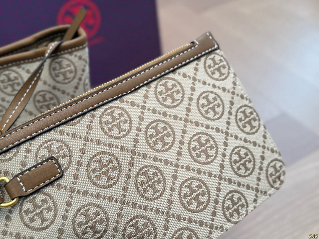 T Burch Tote Bag ( 2 Sizes & 3 Shades )