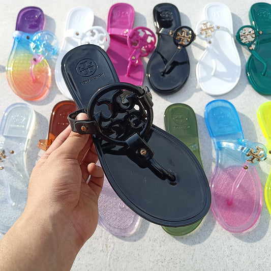 T Burch Soft Jelly Slipper ( Multi Colours )