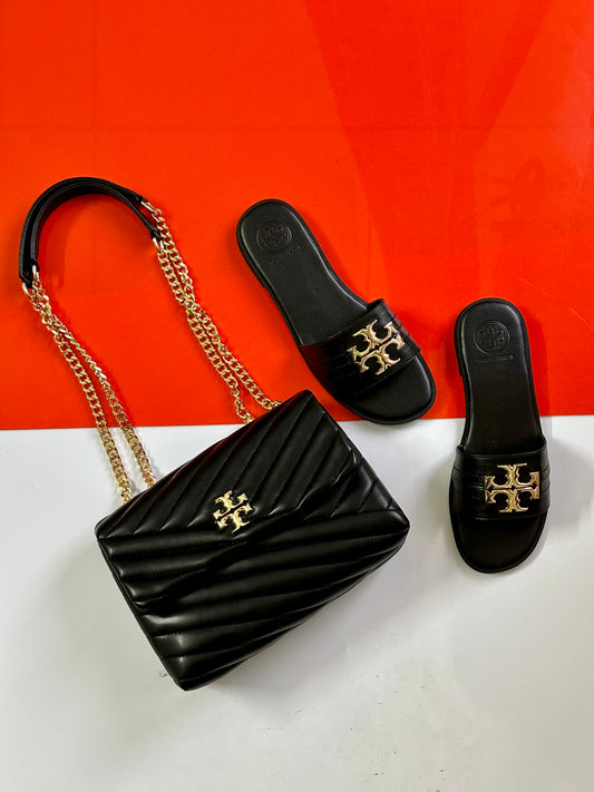 T Burch Bag with Slipper