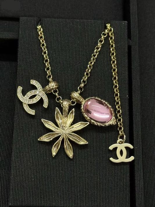 Cha*el Sunflower Pendant