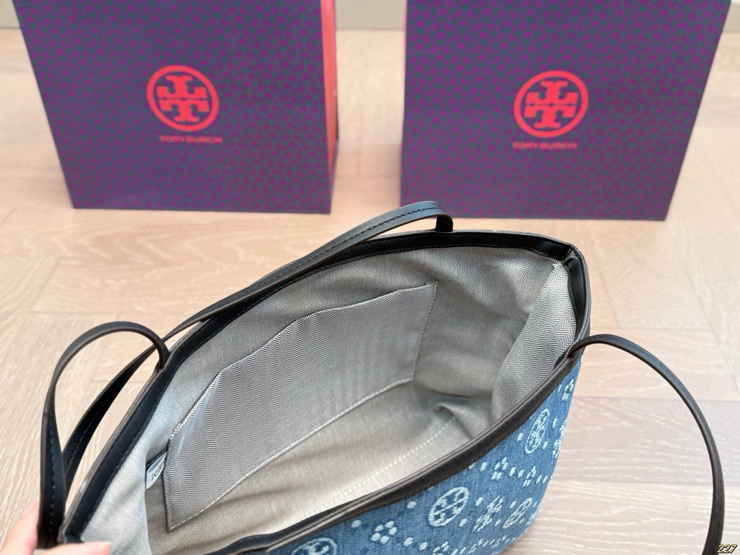 T Burch Tote Bag ( 2 Sizes & 4 Shades )