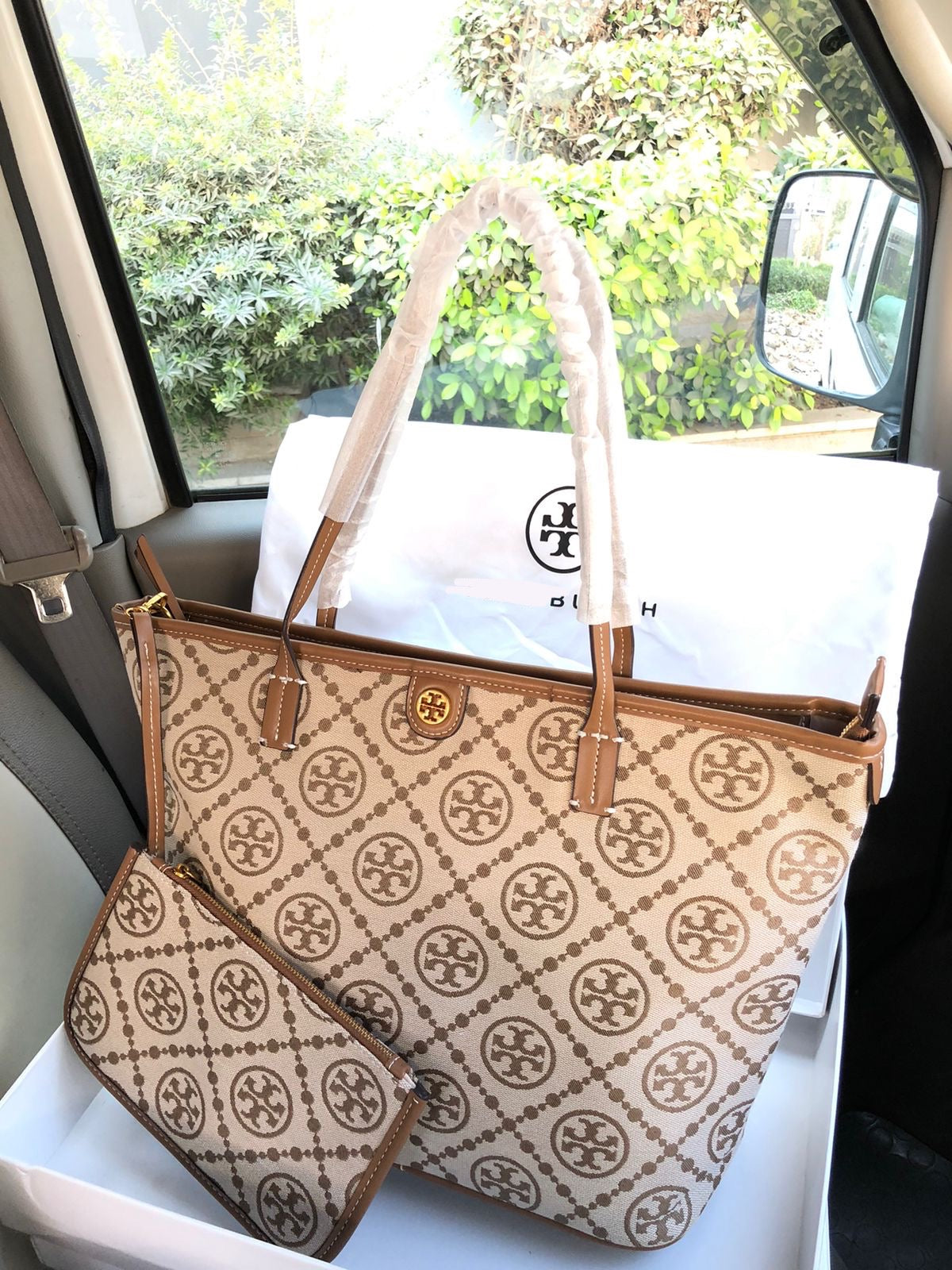 T Burch Tote Bag ( 2 Shades )