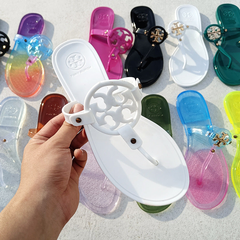 T Burch Soft Jelly Slipper ( Multi Colours )