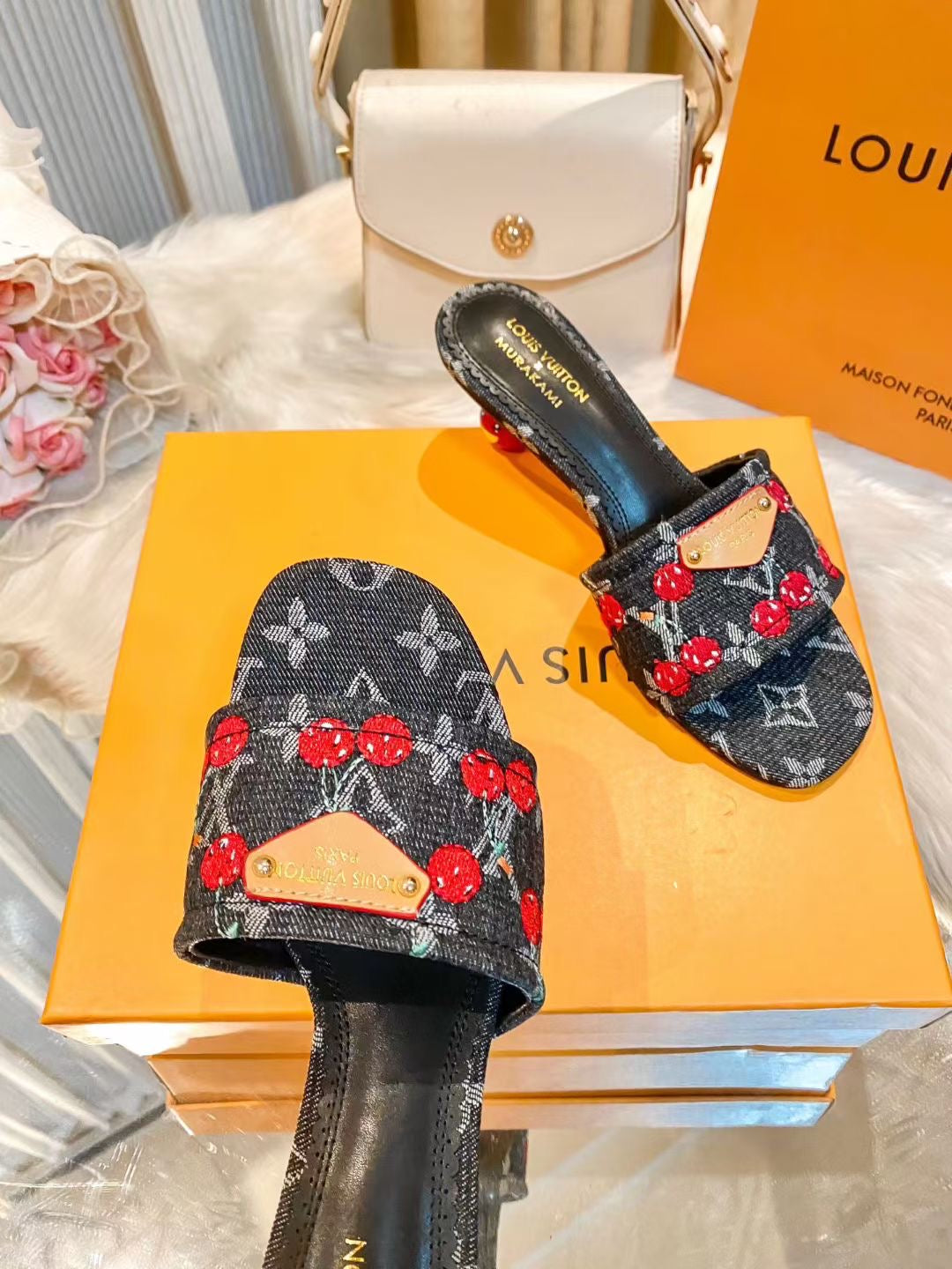 Lv Cherry Heels