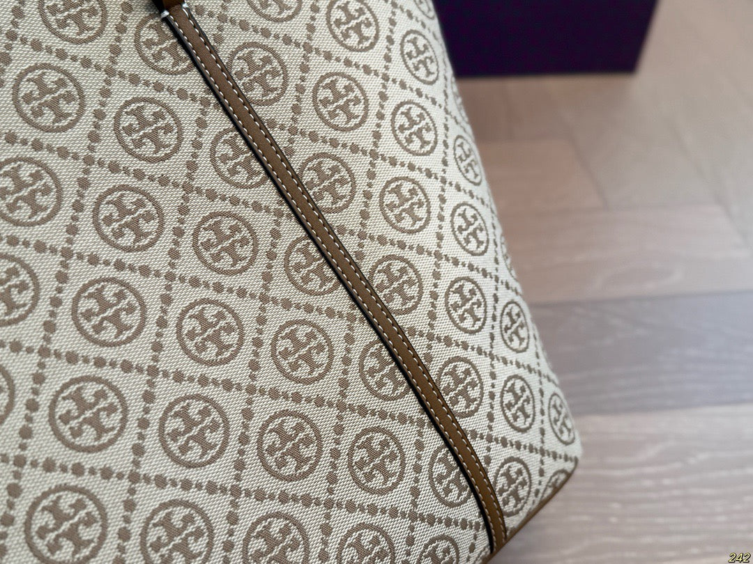 T Burch Tote Bag ( 2 Sizes & 3 Shades )