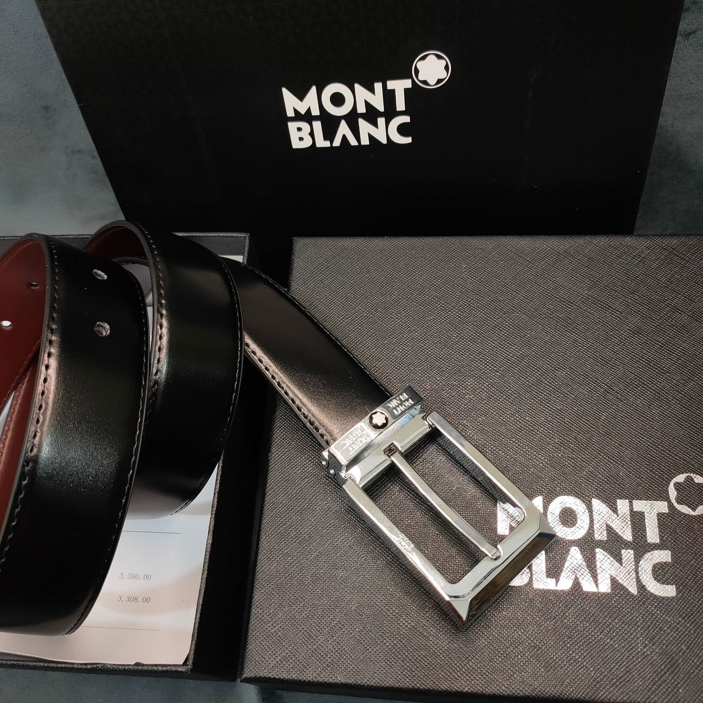 M*nt Blanc Belt ( 2 Buckle Shades )