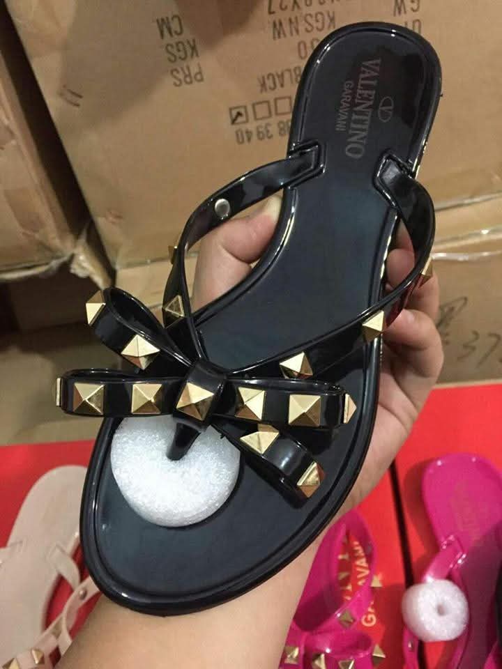 Vale*tino Jelly Slipper ( Black )