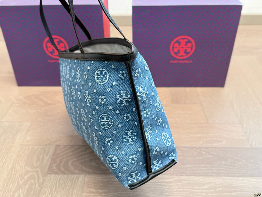 T Burch Tote Bag ( 2 Sizes & 4 Shades )