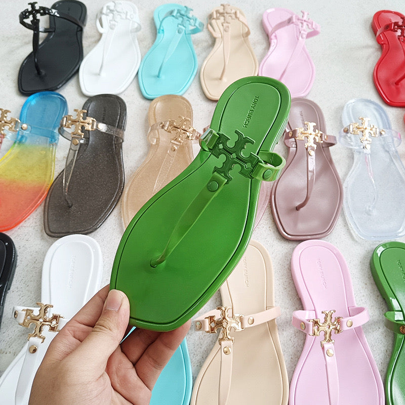 T Burch Jelly Slipper in Multi Colours
