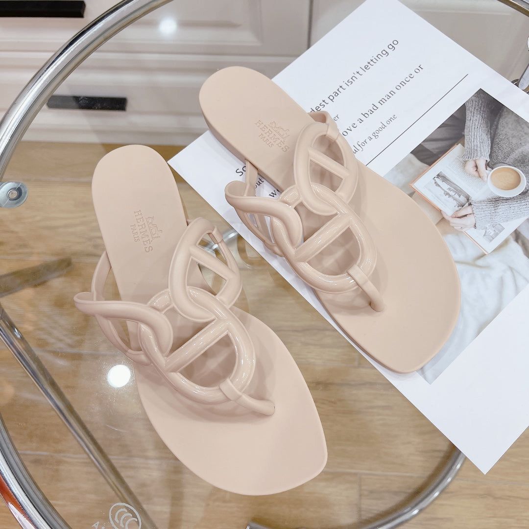 H*rmes Famous Slipper ( Beige )