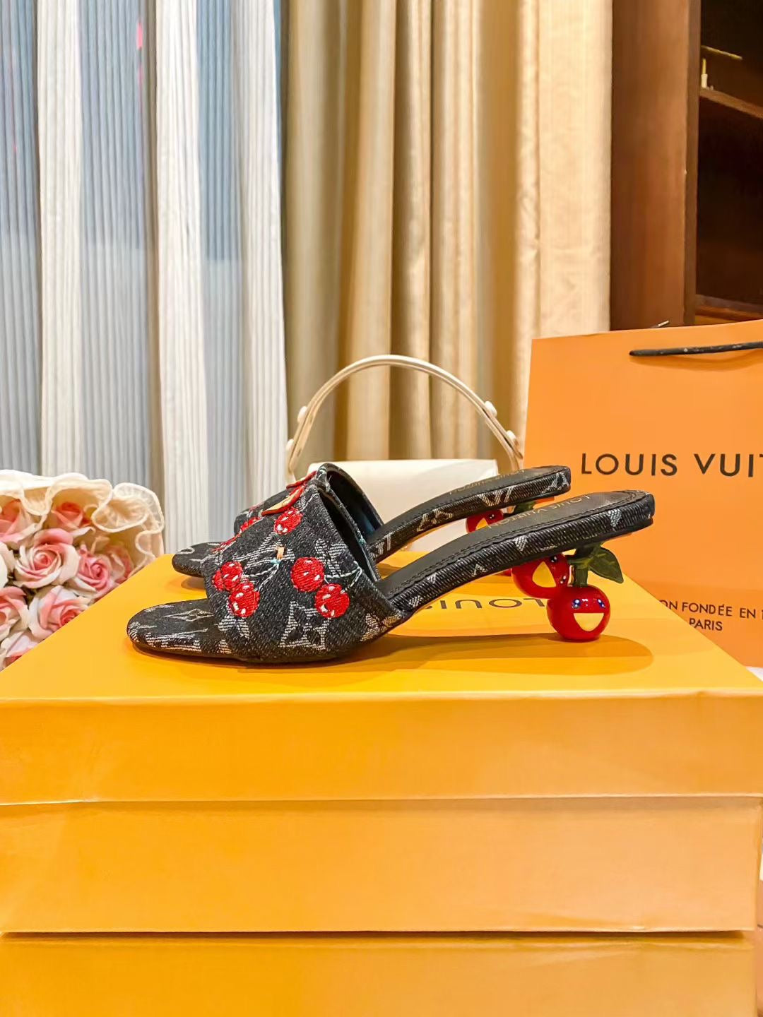 Lv Cherry Heels
