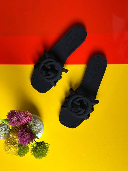 GG Black Slipper/Slide