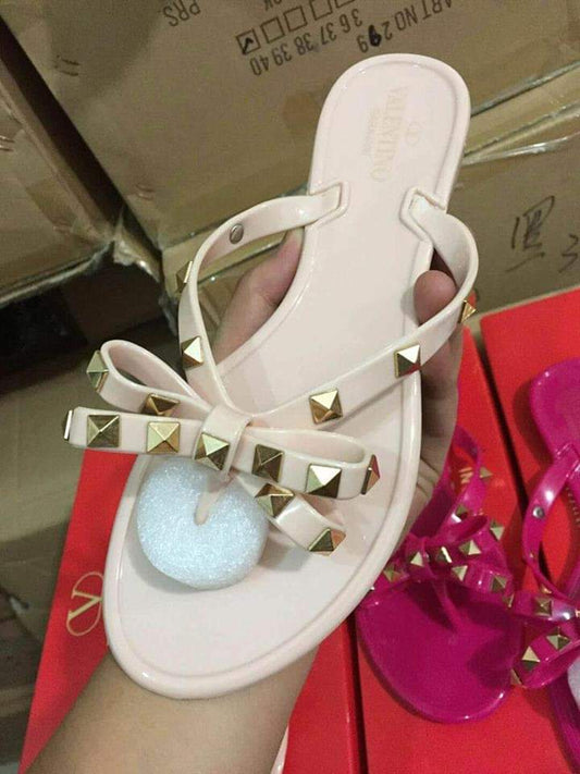 Vale*tino Jelly Slipper ( Beige )