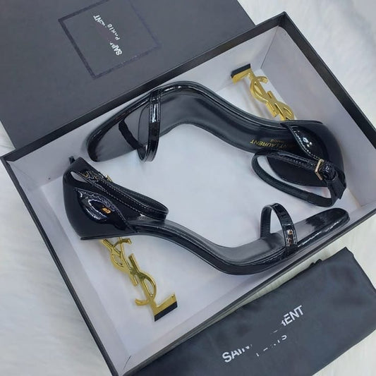 YSL Brand Heel ( Golden )
