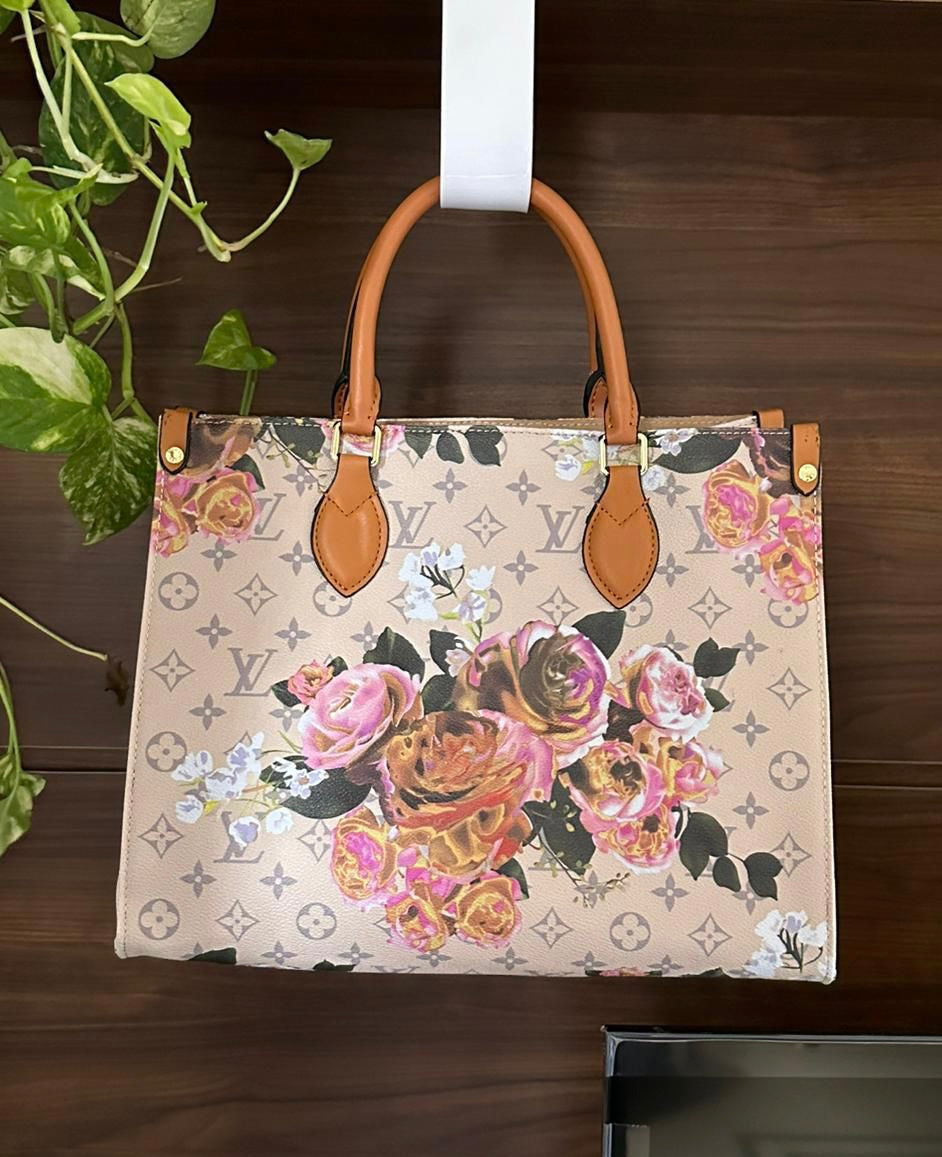 Lv On The Go Flower Bag
