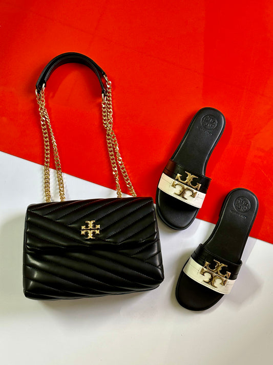 T Burch Bag with Slipper